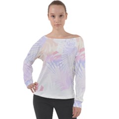 Hawaii T- Shirt Hawaii Shrimp Flowers T- Shirt Off Shoulder Long Sleeve Velour Top by maxcute