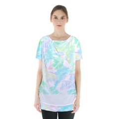 Hawaii T- Shirt Hawaii Sole Flowers T- Shirt Skirt Hem Sports Top by maxcute