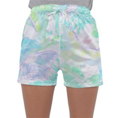 Hawaii T- Shirt Hawaii Sole Flowers T- Shirt Sleepwear Shorts by maxcute