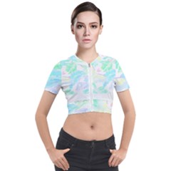 Hawaii T- Shirt Hawaii Sole Flowers T- Shirt Short Sleeve Cropped Jacket by maxcute