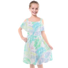 Hawaii T- Shirt Hawaii Sole Flowers T- Shirt Kids  Cut Out Shoulders Chiffon Dress by maxcute