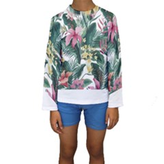 Hawaii T- Shirt Hawaii Souls Pattern T- Shirt Kids  Long Sleeve Swimwear by maxcute