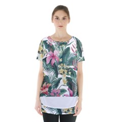 Hawaii T- Shirt Hawaii Souls Pattern T- Shirt Skirt Hem Sports Top by maxcute