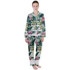 Hawaii T- Shirt Hawaii Souls Pattern T- Shirt Women s Long Sleeve Satin Pajamas Set	 by maxcute