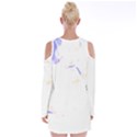 Hawaii T- Shirt Hawaii Summer Creative T- Shirt Velvet Long Sleeve Shoulder Cutout Dress View2