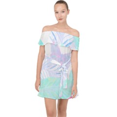 Hawaii T- Shirt Hawaii Umbelifloral Pattern T- Shirt Off Shoulder Chiffon Dress by maxcute