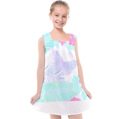 Hawaii T- Shirt Hawaii Umbelifloral Pattern T- Shirt Kids  Cross Back Dress by maxcute