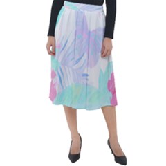 Hawaii T- Shirt Hawaii Umbelifloral Pattern T- Shirt Classic Velour Midi Skirt  by maxcute