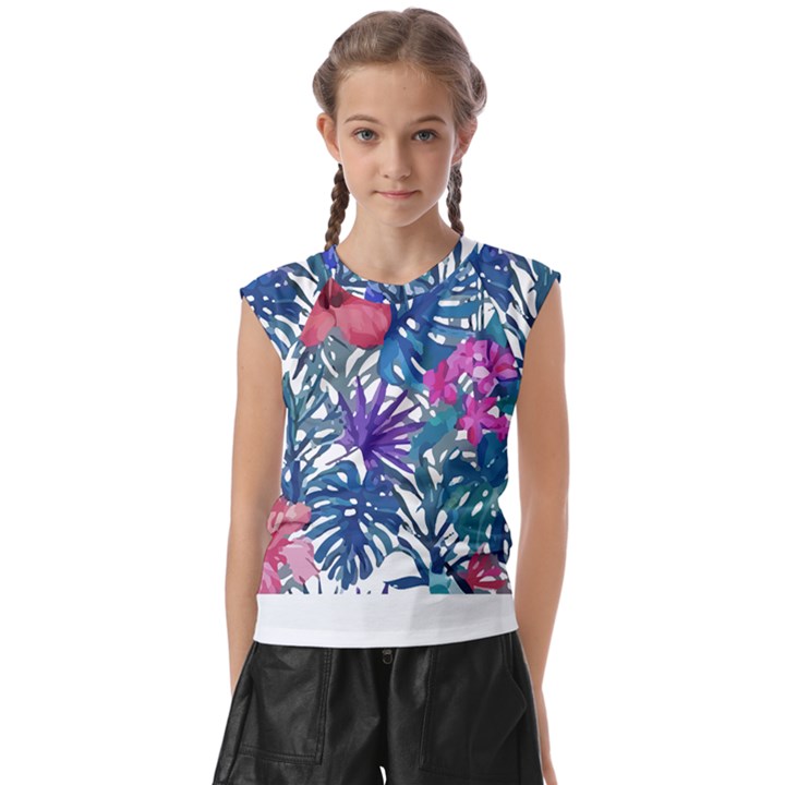 Hawaii T- Shirt Hawaii Valley Garden T- Shirt Kids  Raglan Cap Sleeve Tee