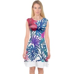 Hawaii T- Shirt Hawaii Valley Garden T- Shirt Capsleeve Midi Dress by maxcute