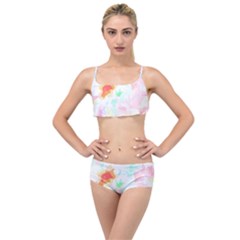 Hawaii T- Shirt Hawaii Wax Flowers T- Shirt Layered Top Bikini Set by maxcute