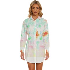 Hawaii T- Shirt Hawaii Wax Flowers T- Shirt Womens Long Sleeve Shirt Dress