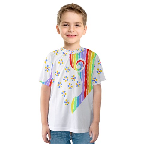 Heart Design T- Shirtheart T- Shirt (1) Kids  Sport Mesh Tee by maxcute