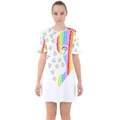 Heart Design T- Shirtheart T- Shirt (1) Sixties Short Sleeve Mini Dress by maxcute