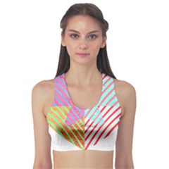 Heart Design T- Shirtheart T- Shirt (2) Sports Bra by maxcute