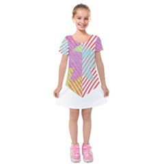 Heart Design T- Shirtheart T- Shirt (2) Kids  Short Sleeve Velvet Dress by maxcute