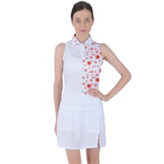 Heart Design T- Shirtheart T- Shirt Women s Sleeveless Polo Tee