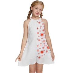 Heart Design T- Shirtheart T- Shirt Kids  Halter Collar Waist Tie Chiffon Dress by maxcute