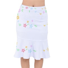 Hello Spring T- Shirt Happy Spring Yall Flowers Bloom Floral First Day Of Spring T- Shirt Short Mermaid Skirt by maxcute