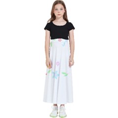 Hello Spring T- Shirt Happy Spring Yall Flowers Bloom Floral First Day Of Spring T- Shirt Kids  Flared Maxi Skirt by maxcute