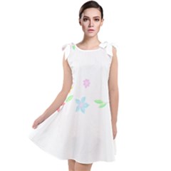 Hello Spring T- Shirt Happy Spring Yall Flowers Bloom Floral First Day Of Spring T- Shirt Tie Up Tunic Dress by maxcute