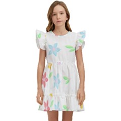 Hello Spring T- Shirt Happy Spring Yall Flowers Bloom Floral First Day Of Spring T- Shirt Kids  Winged Sleeve Dress by maxcute