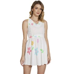 Hello Spring T- Shirt Happy Spring Yall Flowers Bloom Floral First Day Of Spring T- Shirt Sleeveless High Waist Mini Dress by maxcute