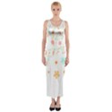 Hello Spring T- Shirt Hello Spring Trendy Easter Daisy Flower Cute Floral Pattern 3 Fitted Maxi Dress View1