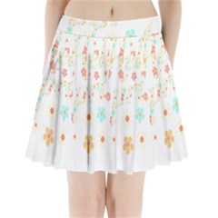 Hello Spring T- Shirt Hello Spring Trendy Easter Daisy Flower Cute Floral Pattern 3 Pleated Mini Skirt