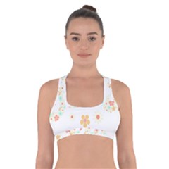 Hello Spring T- Shirt Hello Spring Trendy Easter Daisy Flower Cute Floral Pattern 3 Cross Back Sports Bra by maxcute