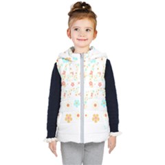 Hello Spring T- Shirt Hello Spring Trendy Easter Daisy Flower Cute Floral Pattern 3 Kids  Hooded Puffer Vest by maxcute