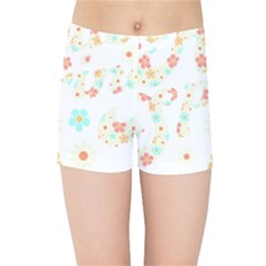 Hello Spring T- Shirt Hello Spring Trendy Easter Daisy Flower Cute Floral Pattern 3 Kids  Sports Shorts by maxcute