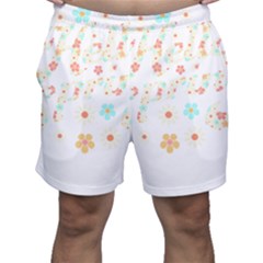 Hello Spring T- Shirt Hello Spring Trendy Easter Daisy Flower Cute Floral Pattern 3 Men s Shorts by maxcute