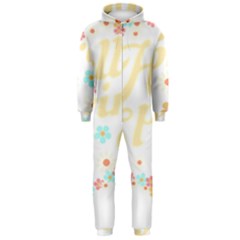 Hello Spring T- Shirt Hello Spring Trendy Easter Daisy Flower Cute Floral Pattern T- Shirt Hooded Jumpsuit (men) by maxcute