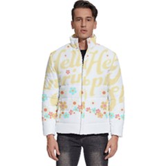 Hello Spring T- Shirt Hello Spring Trendy Easter Daisy Flower Cute Floral Pattern T- Shirt Men s Puffer Bubble Jacket Coat by maxcute