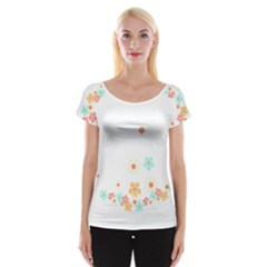 Hello Spring T- Shirt Hello Spring Trendy Easter Daisy Flower Cute Floral Pattern Cap Sleeve Top by maxcute