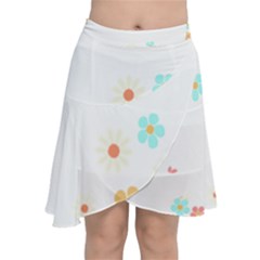 Hello Spring T- Shirt Hello Spring Trendy Easter Daisy Flower Cute Floral Pattern Chiffon Wrap Front Skirt by maxcute