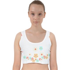 Hello Spring T- Shirt Hello Spring Trendy Easter Daisy Flower Cute Floral Pattern Velvet Racer Back Crop Top by maxcute