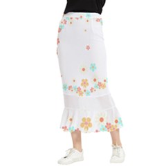 Hello Spring T- Shirt Hello Spring Trendy Easter Daisy Flower Cute Floral Pattern Maxi Fishtail Chiffon Skirt by maxcute