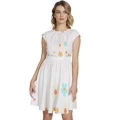 Hello Spring T- Shirt Hello Spring Trendy Easter Daisy Flower Cute Floral Pattern Cap Sleeve High Waist Dress by maxcute