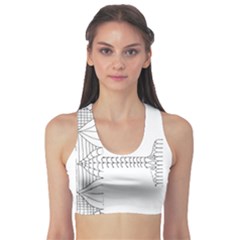 Henna Alphabet T- Shirt Henna Alphabet F Sports Bra by maxcute