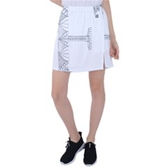 Henna Alphabet T- Shirt Henna Alphabet F Tennis Skirt by maxcute