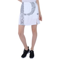 Henna Alphabet T- Shirt Henna Alphabet P Tennis Skirt by maxcute