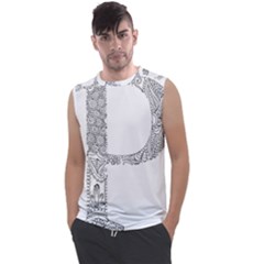 Henna Alphabet T- Shirt Henna Alphabet P Men s Regular Tank Top by maxcute