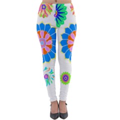 Hippie T- Shirt Psychedelic Floral Power Pattern T- Shirt Lightweight Velour Leggings by maxcute