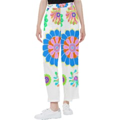 Hippie T- Shirt Psychedelic Floral Power Pattern T- Shirt Women s Pants  by maxcute