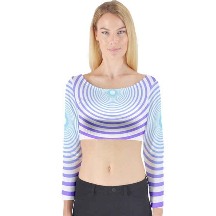 Hypnotic T- Shirt Hypnotize Royal Purple T- Shirt Long Sleeve Crop Top