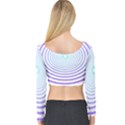 Hypnotic T- Shirt Hypnotize Royal Purple T- Shirt Long Sleeve Crop Top View2