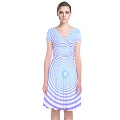 Hypnotic T- Shirt Hypnotize Royal Purple T- Shirt Short Sleeve Front Wrap Dress by maxcute