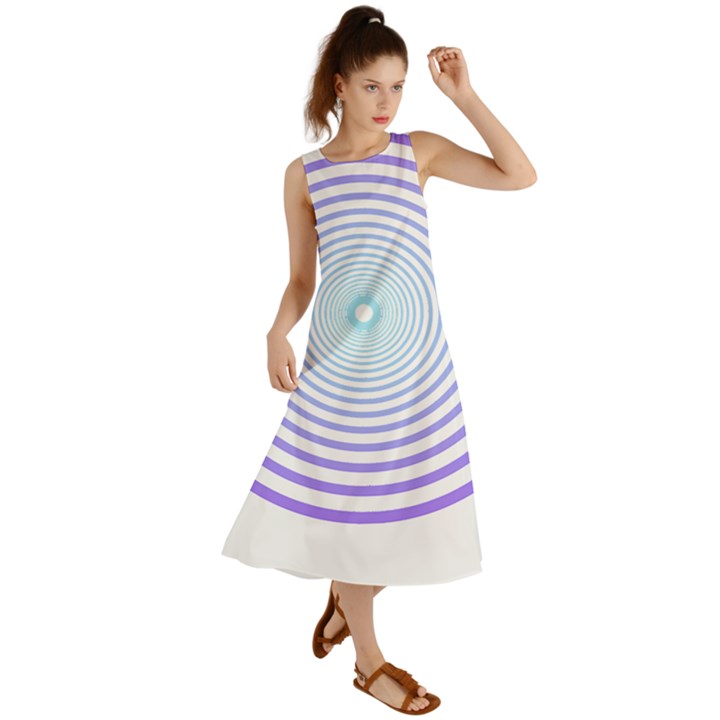 Hypnotic T- Shirt Hypnotize Royal Purple T- Shirt Summer Maxi Dress